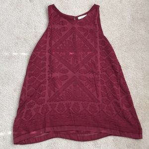Women’s Max Studio Maroon Tank Top